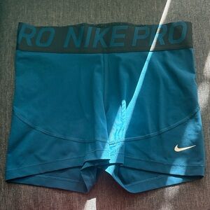 Nike Pro Teal Performance Shorts